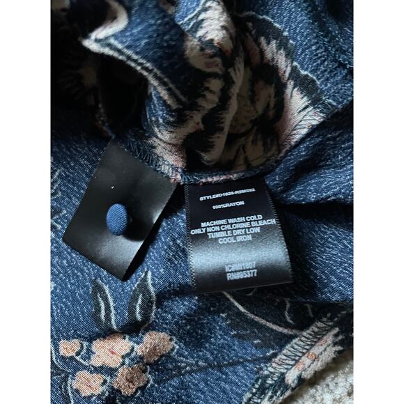 Sanctuary Womens/Teens Harvest Moon Blue Floral Flounce Dress Size Small Witchy - Picture 6 of 9